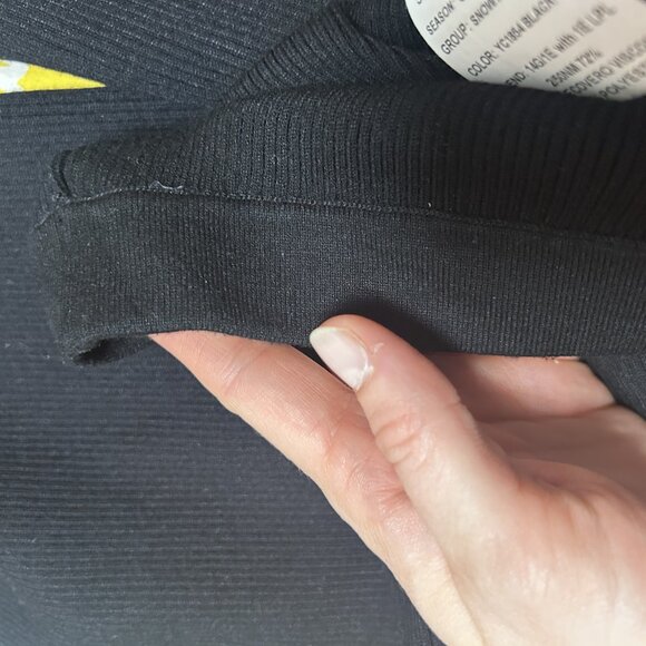 Intermix Stretch Knit Flare Ribbed Trousers with Front Slit - Picture 11 of 12